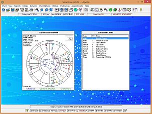 Main Screen in Solar Fire